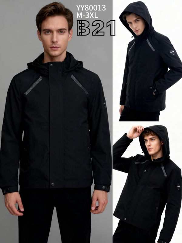 Kurtka męska cienka Roz M-3XL, 1 Kolor Paczka 5 szt